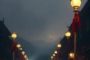 《旧广播与蝉》老式收音机旋钮特写，木壳有划痕