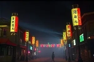 《钟楼检修日》钟楼内部齿轮组，检修梯斜靠墙